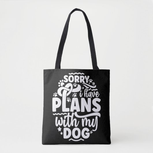 Dog Tote Bag, Funny Dog Lover Tote Bag (Devant)