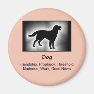Dog Totem Animal Spirit betekenend Magneet