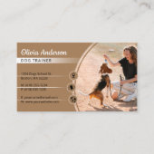 Dog Trainer | Dog Training School Brown Visitekaartje (Voorkant)