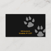 Dog Trainer | Dog Training School Visitekaartje (Achterkant)