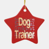 Dog Trainer Extraordinaire Keramisch Ornament (Achterkant)