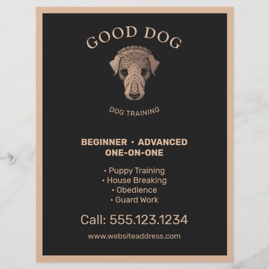 Dog Trainer Flyer (Voorkant)