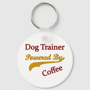 Dog Trainer gepoold door koffie Sleutelhanger
