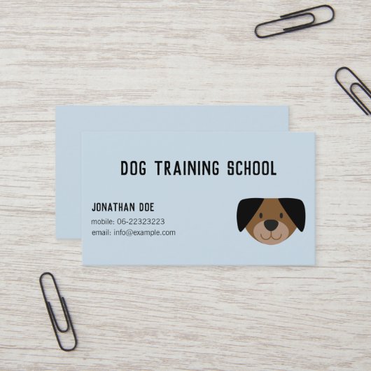 Dog Trainer & Instructor Visitekaartje - pictogram (Voorkant / Achterkant in situ)