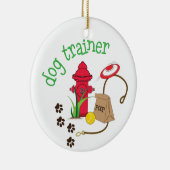 Dog Trainer Keramisch Ornament (Rechts)