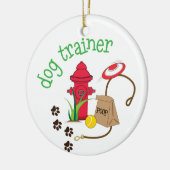 Dog Trainer Keramisch Ornament (Links)