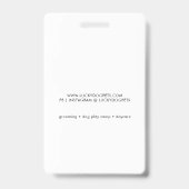 Dog Trainer Photo Pet Services Badge (Achterkant)