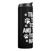 Dog Trainer Quote Thermosbeker (Gedraaid links)