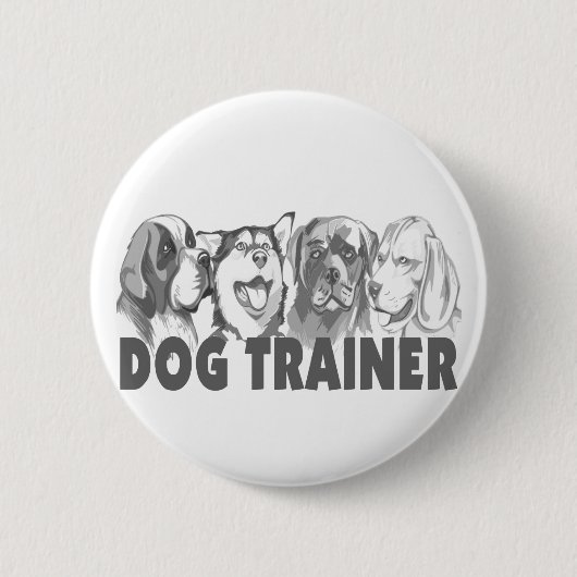 Dog Trainer Ronde Button 5,7 Cm (Voorkant)