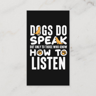 Dog trainer school Pet Lover Animal Puppy Friend Visitekaartje