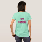 Dog Trainer Shirt Baby Ringer T-shirt met e-mail (Achterkant volledig)