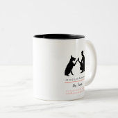 Dog trainer Two-Tone coffee mug (Devant droit)