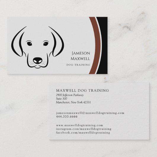 Dog Trainer Visitekaartje (Voorkant / Achterkant)