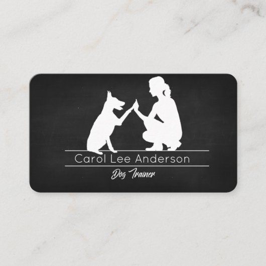 Dog trainer visitekaartje (Voorkant)