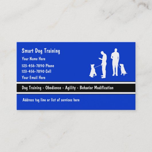 Dog Trainer Visitekaartjes (Voorkant)