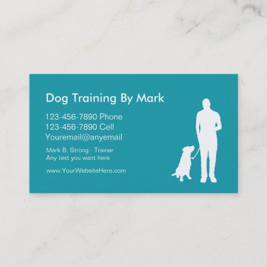 Dog Trainer Visitekaartjes (Voorkant)