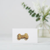 Dog trainer visitekaartjes sitter loopgraaf speelk (Staand voorkant)