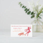Dog Trainer Waterverf Dog Behavig Aanpassing Visitekaartje (Staand voorkant)
