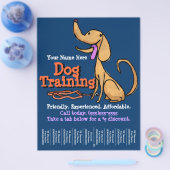 Dog Training.Adverteren reclamebrochure Flyer (Enkel)
