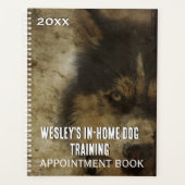 Dog Training Business Appointing Book Planner (Voorkant)
