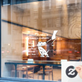 Dog Training Business Raamsticker (Cafe Raam)
