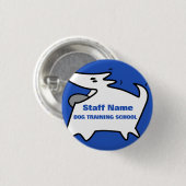 Dog Training School Ronde Button 3,2 Cm (Voorkant /achterkant)