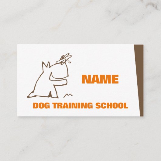 Dog Training School Visitekaartje (Voorkant)