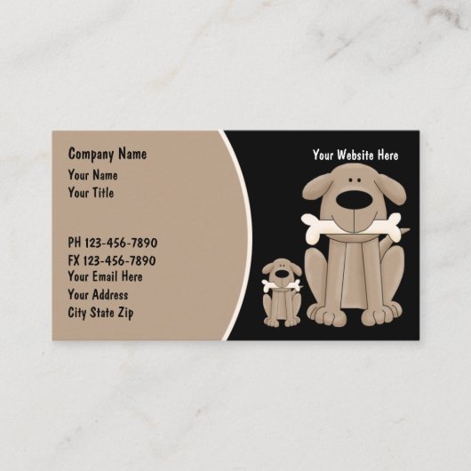 Dog Training Visitekaartjes (Voorkant)