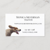 Dog Training Waterverf Pet Services Walker Visitekaartje (Achterkant)