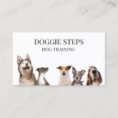 Dog Training Waterverf Pet Services Walker Visitekaartje (Voorkant)