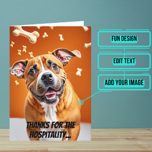 Dog Treat Bedankt voor Laat Ons Verblijf Met U Kaart