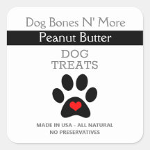 Dog Treat Business | Etiketten voor hondenbehandel