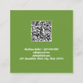 Dog Treats Pet Bakery QR Vierkante Visitekaartje (Achterkant)