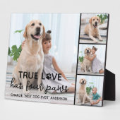 DOG True LOVE Persoonlijk Hondenliefhebber 4 Afbee Fotoplaat (Zijkant)