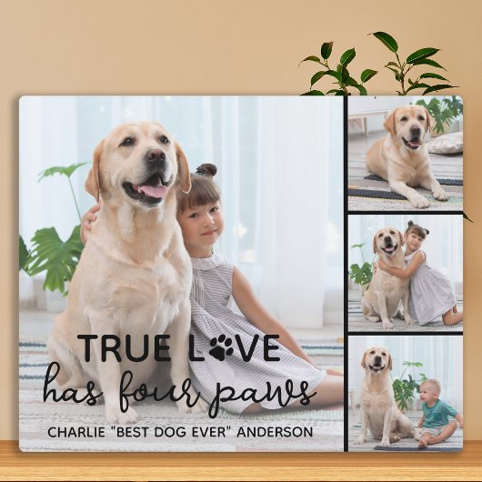 DOG True LOVE Persoonlijk Hondenliefhebber 4 Afbee Fotoplaat