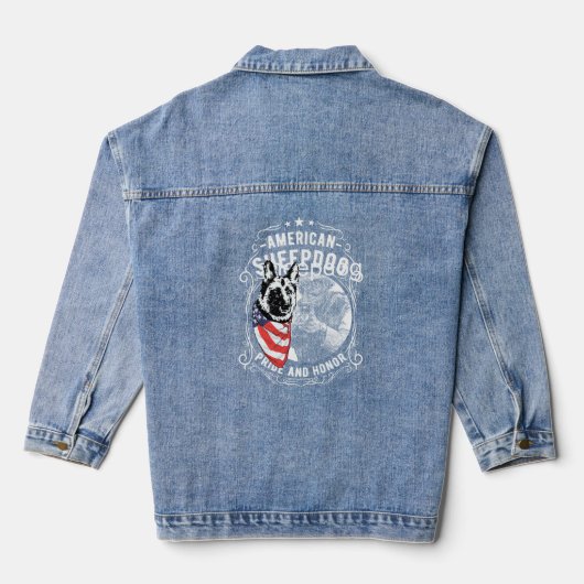 DOG USA AMERIKAANS DENIM JACKET (Achterkant)
