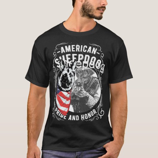 DOG USA AMERIKAANS T-SHIRT (Voorkant)