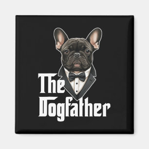 Dog vader Franse buldog vader franchie papa hond e Magneet
