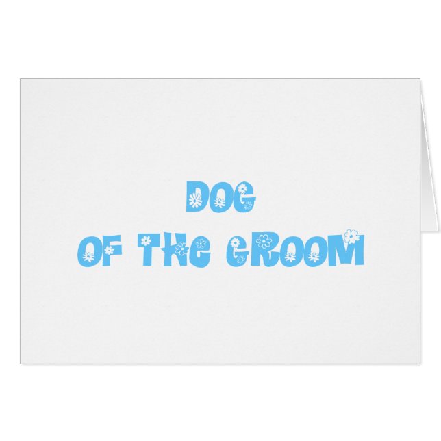 Dog van de Groom (Voorkant Horizontaal)