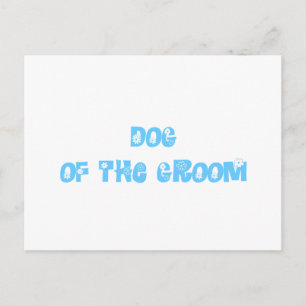 Dog van de Groom Briefkaart