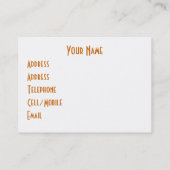 DOG VISITEKAARTJE (Achterkant)