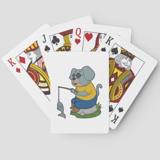 Dog Vist Fisher Finshing Pokerkaarten (Achterkant)