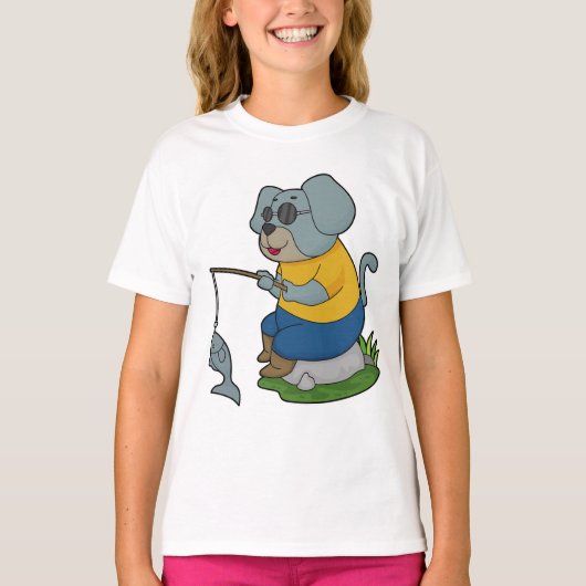 Dog Vist Fisher Finshing T-shirt (Voorkant)