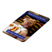 Dog vol met Pizza Magneet (Linkerzijde)