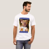 Dog vol met Pizza T-shirt (Voorkant volledig)