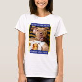 Dog vol met Pizza T-shirt (Voorkant)