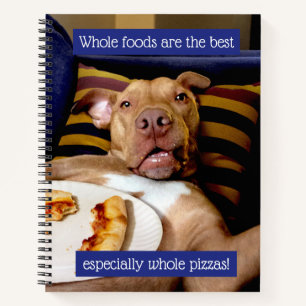 Dog vol Pizza Notitieboek