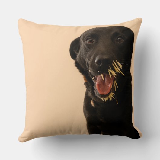 Dog vs. Porcupine Pillow Kussen (Achterkant)