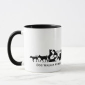 Dog Walker Appreciation Day Silhouette Mok 2 (Links)