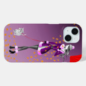 Dog Walker & Autumn verlaat iPhone-hoesje Case-Mate iPhone Case (Achterkant (horizontaal))